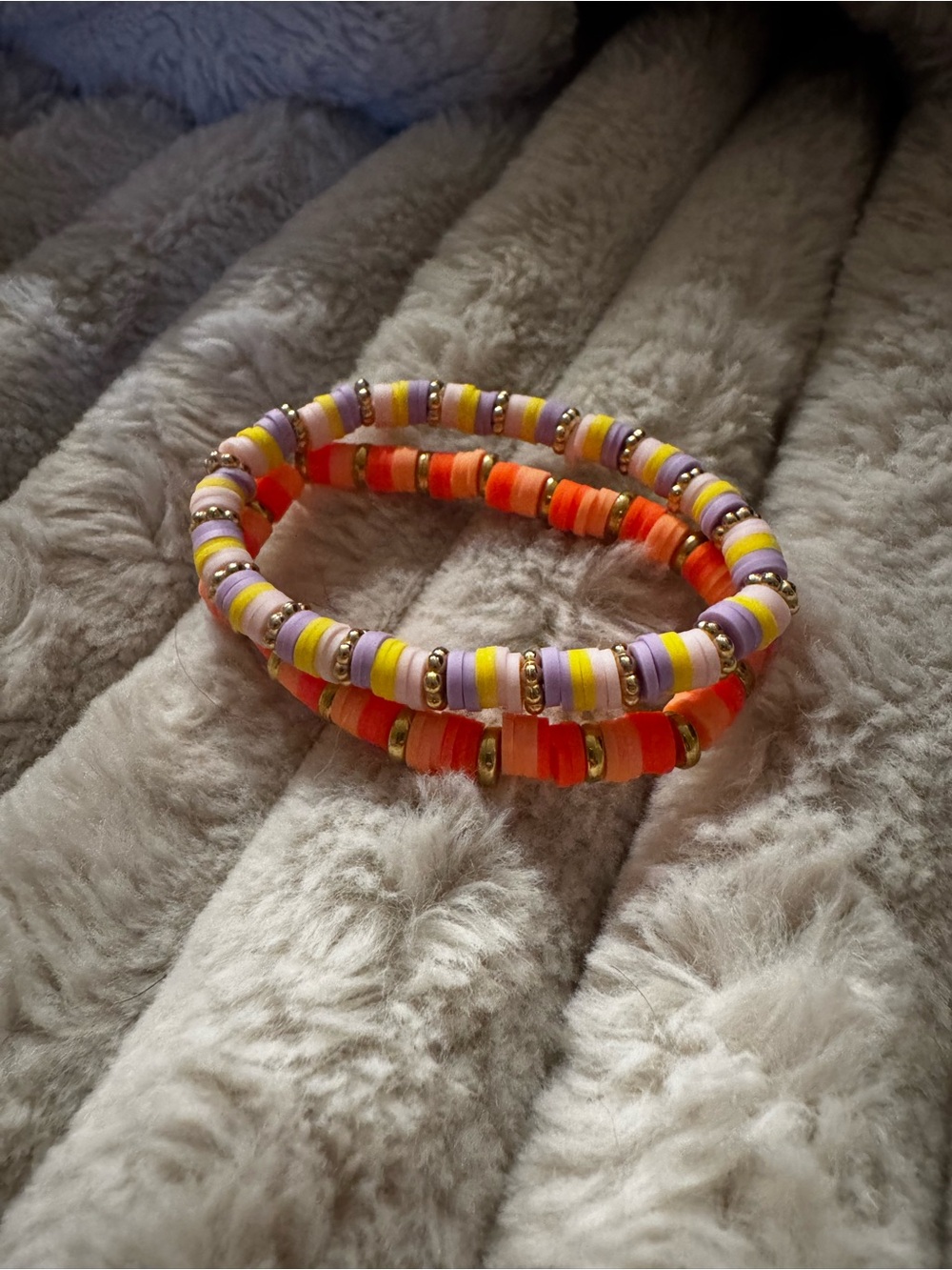 Tangled Inspired Clay Beaded Bracelets
